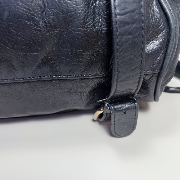 Rebecca Minkoff Studded Cupid Satchel Black Color With Gold tone Hardware - Picture 9 of 16